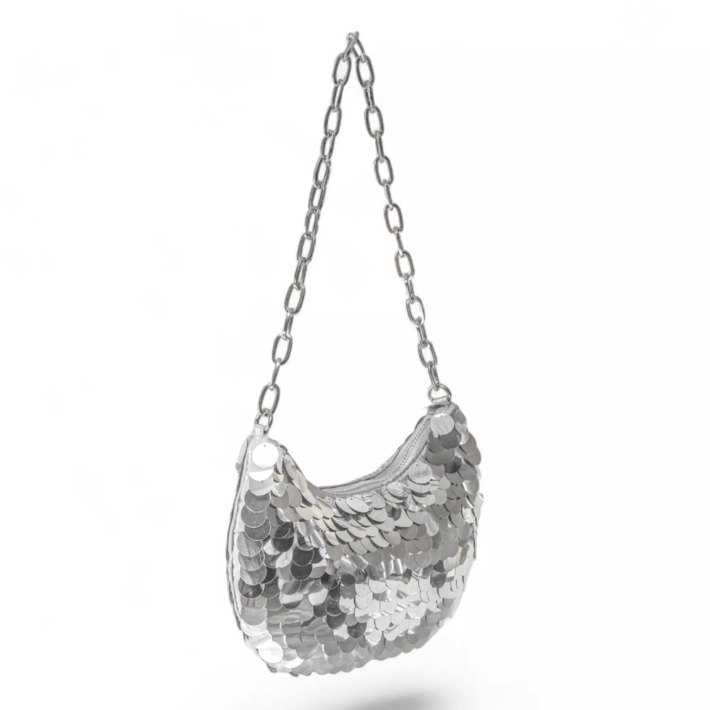 Silver Chain Shoulder Bag - Picture 2 of 6